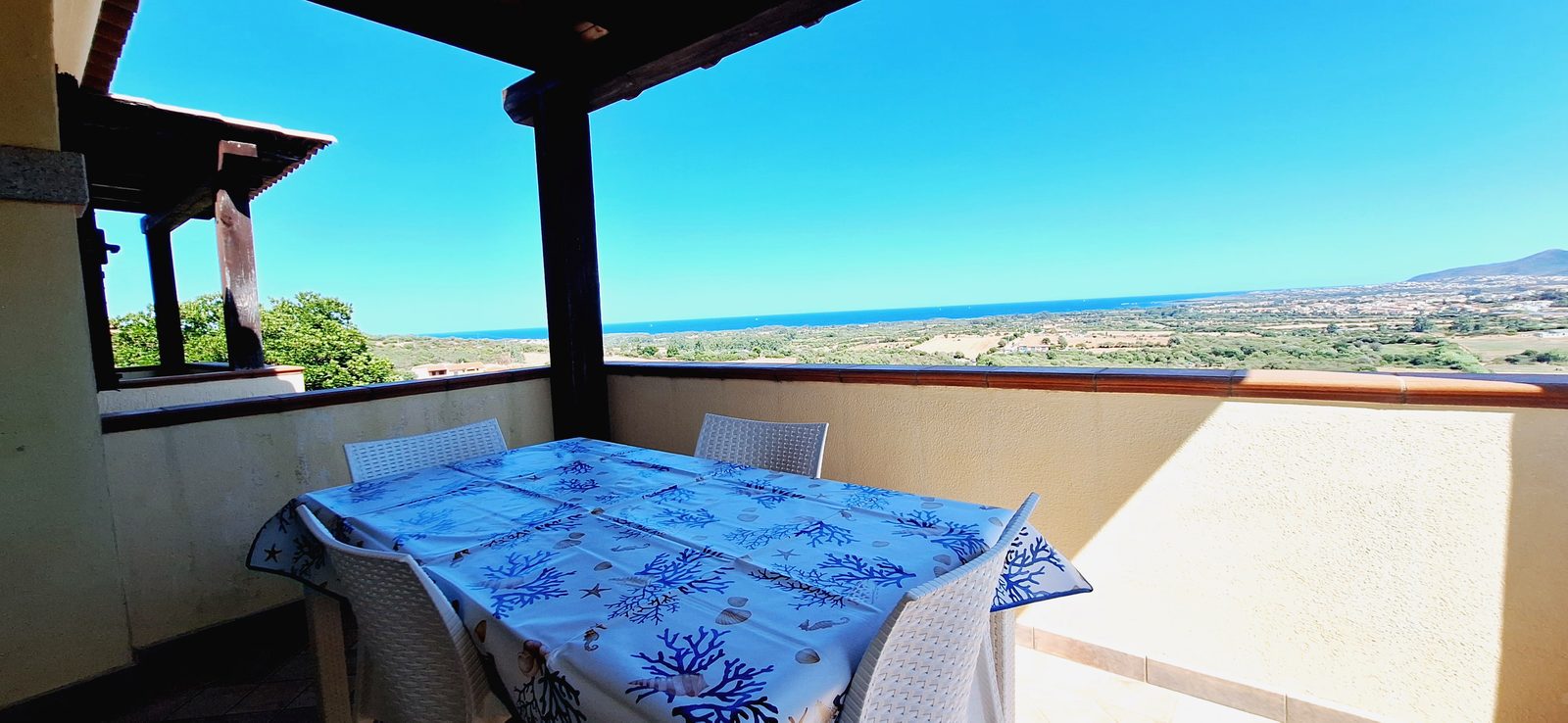 Veranda con vista mare Trilocale 3